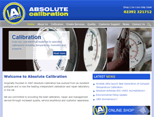 Tablet Screenshot of absolutecal.co.uk